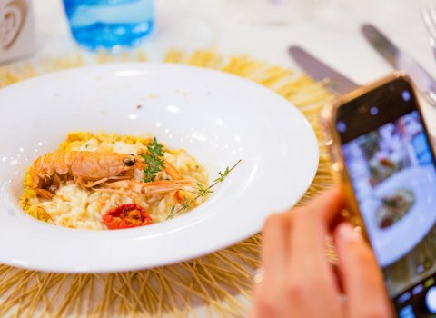 ...Un risotto di mare da postare subito sui social !